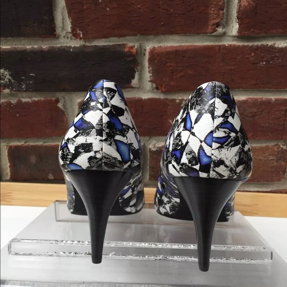 Joes Stiletto Pump Heels SZ 7.5 MultiColor Leather - Picture 4 of 8